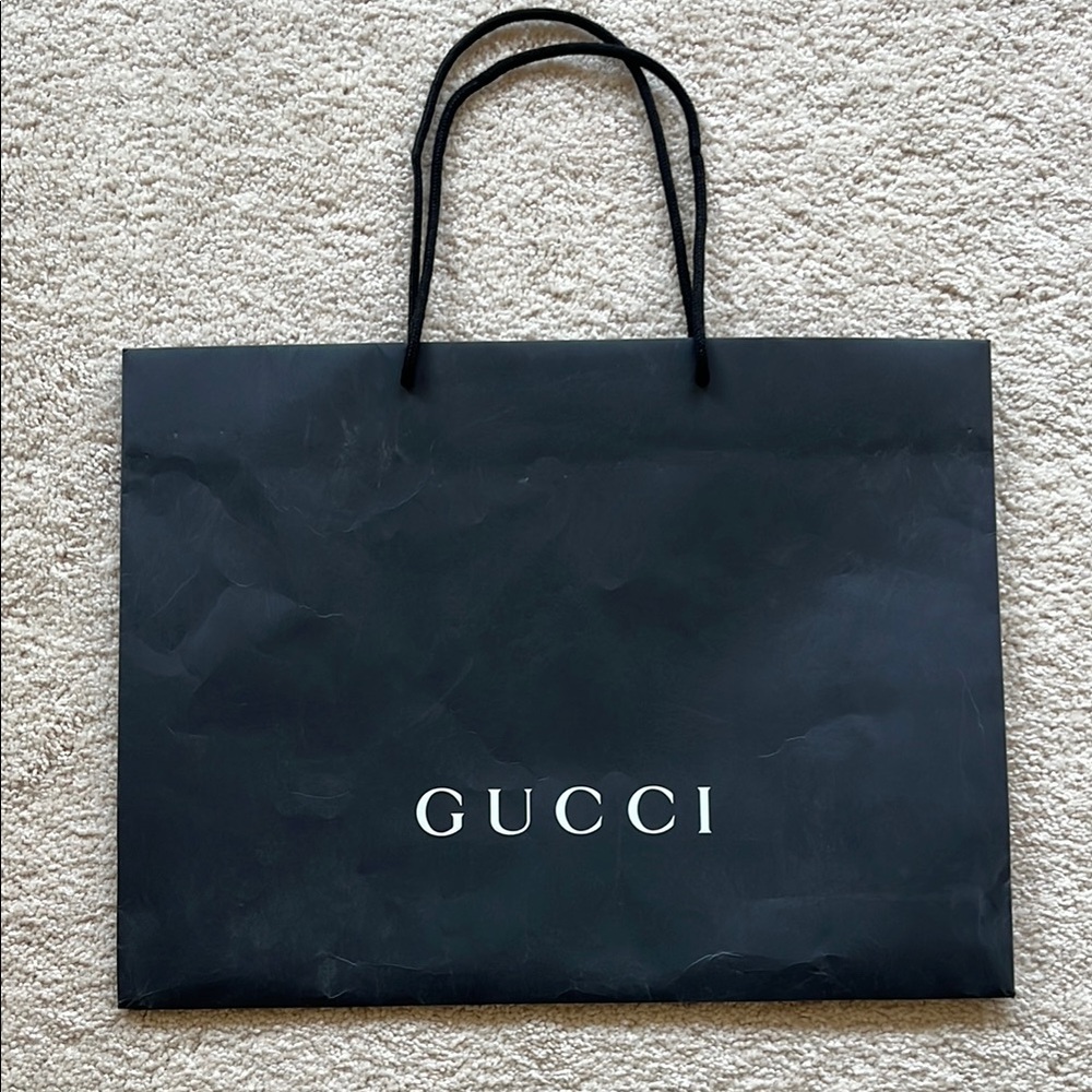 Gucci Black Shopping Bag
